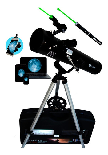 Imagen 1 de 10 de Telescopio Quasar Q76 Cámara Usb Láser Verde 525x