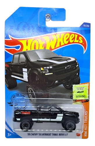 19 Chevy Silverado Trail Boss Lt  Hot Trucks Hot Wheels