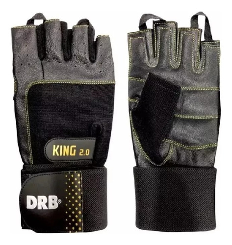 Guantes Gym Con Muñequera Drb King 2.0