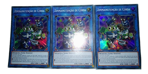 Yugioh - 3x Wind-up Zenmaintenance Super Em Português