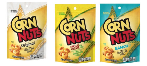 Corn Nuts 3-pack Surtido Original, Chile Limón Y Ranch