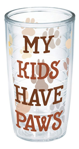 Vaso Aislado De Doble Pared Para Niños 475 Ml Transparente
