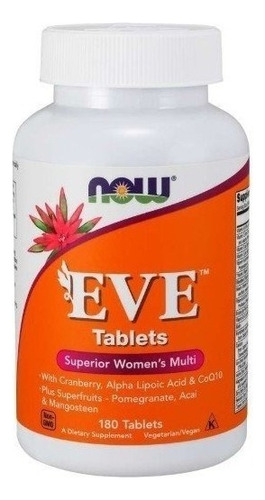 Now Foods | Eve Multi Vitamin For Women Mujer | 180 Tablets