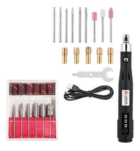 Mini Herramienta De Taladro De Talla Eléctrica Usb Grabado