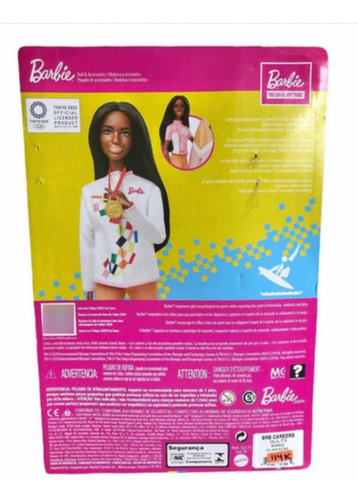 Muñeca Barbie Surf Tokio 2020 Mattel 61k