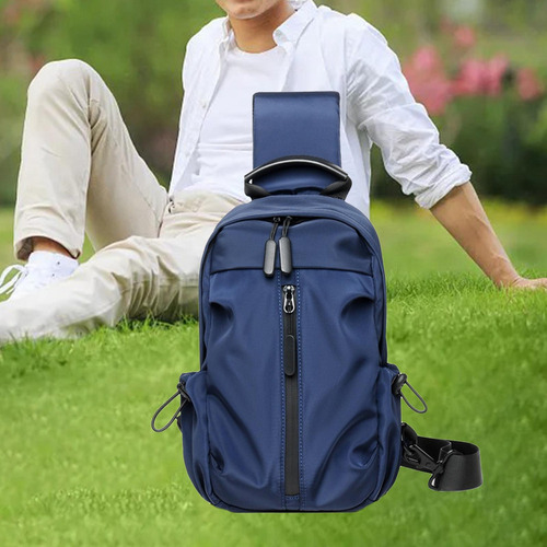 Js Bolso De Pecho Para Hombre, Tipo Bandolera, Moderno, Azul