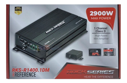 Imagen 1 de 10 de Amplificador Mini 1 Canal 1400w Rms Rockseries Rks-r1400.1dm