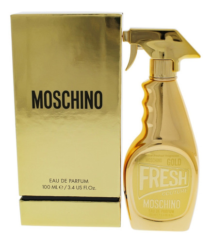 Edp 3.4 Onzas Moschino Gold Fresh Couture Para Mujer, En