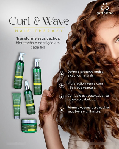 Grandha Shampoo Condicionador Cacheados Vector Curl Wave