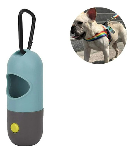 Linterna Led Con Dispensador De Bolsas Para Perros