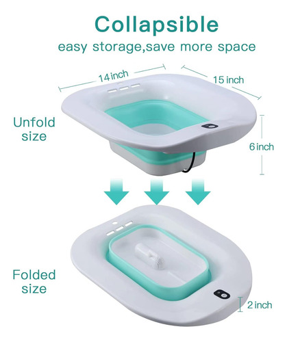 Bañera De Asiento Para Hemorroides, Baño Eléctrico Plegable