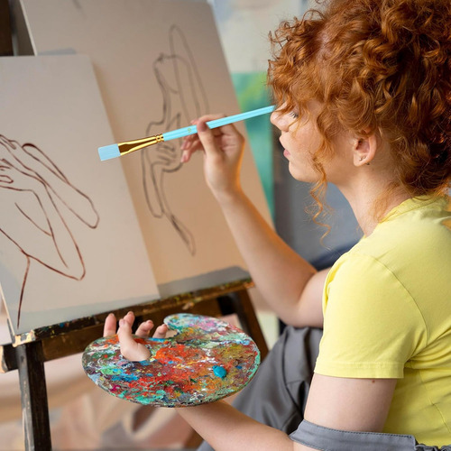 Set De Pintura Artística De 10 Piezas, Pinceles De Acuarela