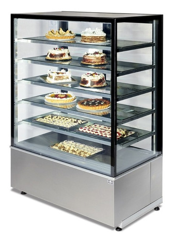 Exhibidor Mantenedor Refrigerado Tortas 120 Cm 6 Niveles