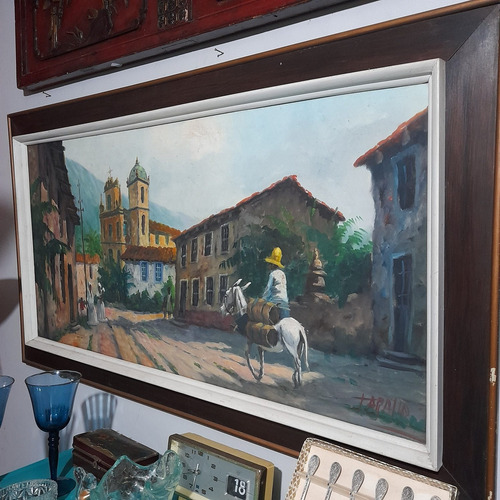 Quadro Rodolfo Tarallo Óleo 100 Cm X 50 Cm. Pintor Uruguaio