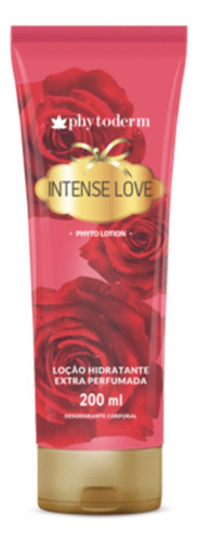  Loção hidratante para corpo Phytoderm Phyto Lotion Intense Love en tubo 200mL intense love