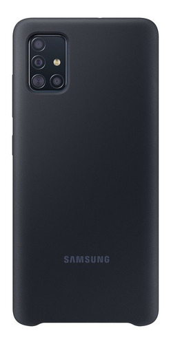 Imagem 3 de 6 de Capa Protetora De Silicone Galaxy A51 Original Samsung Preta