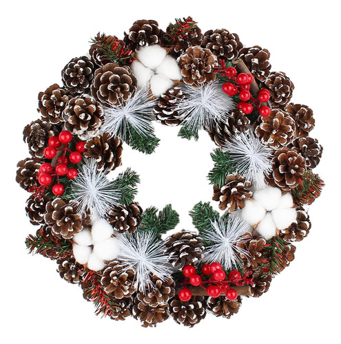 Guirnalda De Puerta De Navidad Guirnalda Artificial De 35 Cm