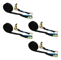 Comprar Kit 4 Cinta Cor Preta Catracas Aberta 4,6m 800kg 25mm Bravus no Mercado Livre
