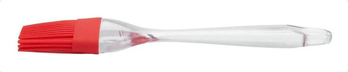 Pincel De Silicone Com Cabo Acrílico Vermelho Mimo Style