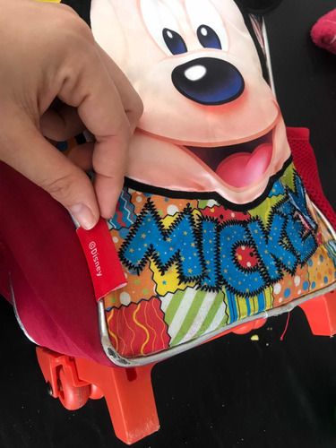 Mochila Carro Con Ruedas Mickey Disney Store Original