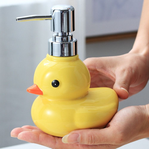 Ceramic Soap Dispenser Cartoon Hand Sanitizer Bottle