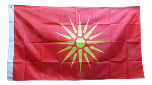 Bandeira Republica Macedônia Norte Alexandre Magno 90x150 Cm