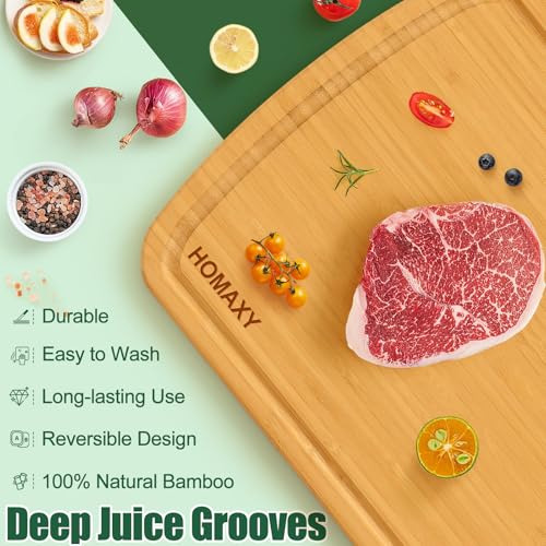 Tablas De Cortar De BambĂș Homaxy Para Cocina, Set De 2, Set