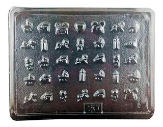 Molde Acetato 35 Figuras Baby Shower Para Chocolates Y Dulce
