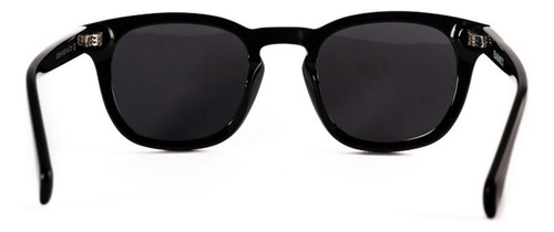 Lentes De Sol Emmet Unisex Wayfarer Clásicos Uv400 Color Negro Lente Negro Armazón Negro