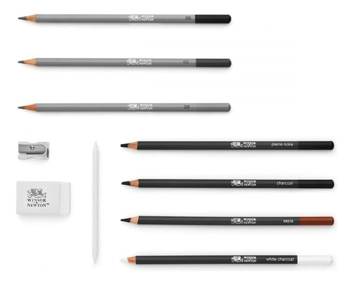 Winsor And Newton Juego De Lapices Para Esbozo Y Dibujo 10pz Multicolor