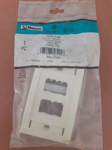 Face Plate 4 Modulos Para Jack Rj-45 Panduit