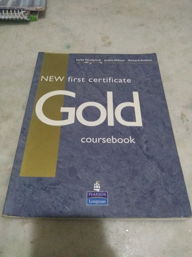 Livro New First Certificate Gold Coursebook