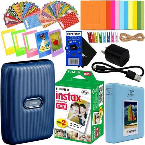 Imagen 1 de 12 de Fujifilm Instax Mini Link Smartphone Printer,dark Denim+-550