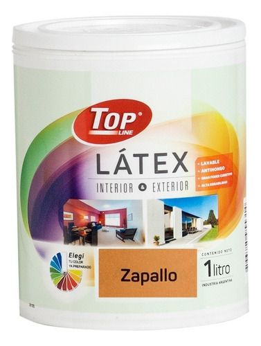 Pintura Latex Lavable Interior Exterior 1 Litro Colores Color Zapallo