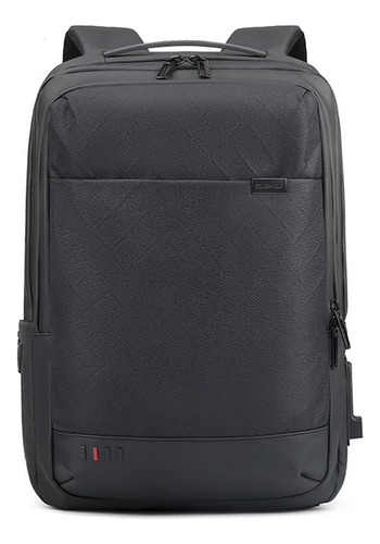 Mochila Casual Multifuncional Impermeável Notebook Reforçada Cor Preto Desenho Do Tecido Liso