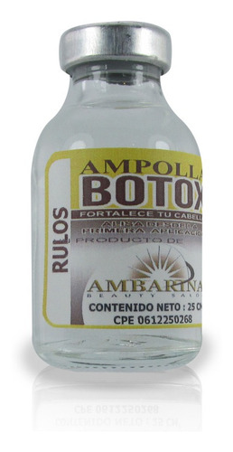 Ampolla Capilar Botox Rulos 25ml Ambari - mL a $540