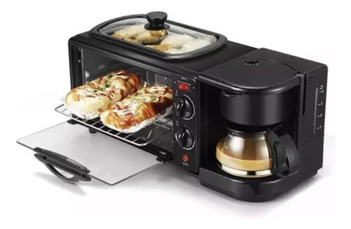 Máquina De Desayuno 3 En 1 Sokany Horno 