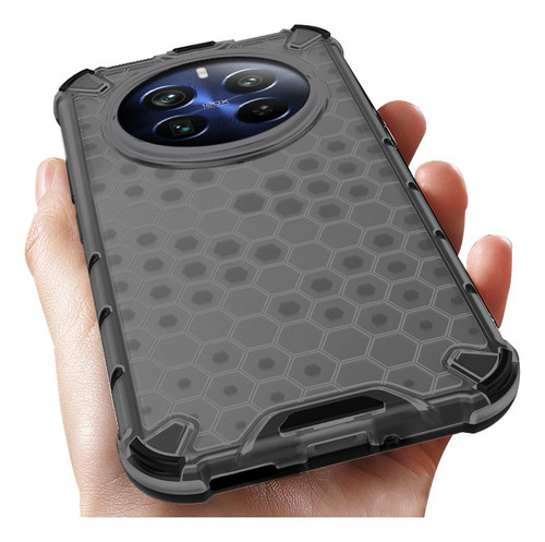 For Realme 12 Pro+ 5g Honeycomb Pattern Hard Shockproof Case