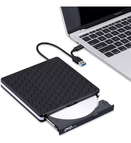 Unidad Dvd Externo Usb 3.0 Usb C Slim Portable Windows Apple