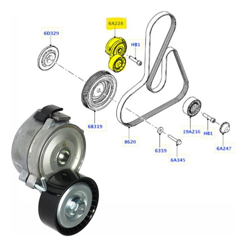 Tensor Correia Alterna Lr Discovery Spt 2.2 Diesel 2015-2017