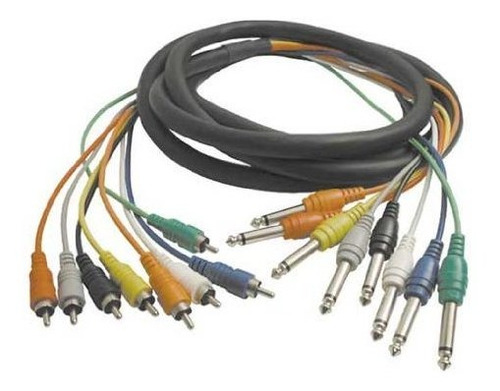 Hosa Cpr802 Serpiente Desequilibrada 1/4\  Ts A Rca - (6.5 P