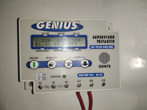 Supervisor Protector Trifásico Genius+ii Gii Plus 440/480 (Usado)