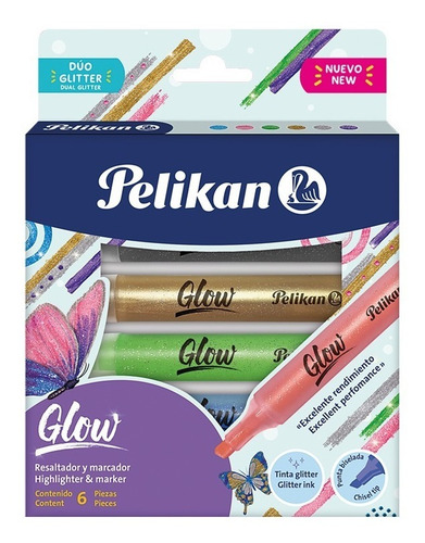 Imagen 1 de 2 de Marcador/resaltador Pelikan Glow