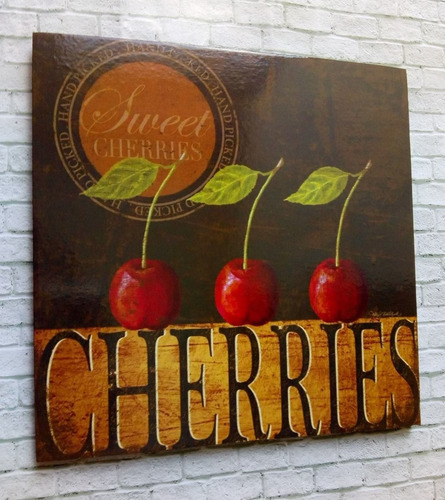 Cuadros Decorativos Para Comedor O Cocina 23x23 4pz Frutas