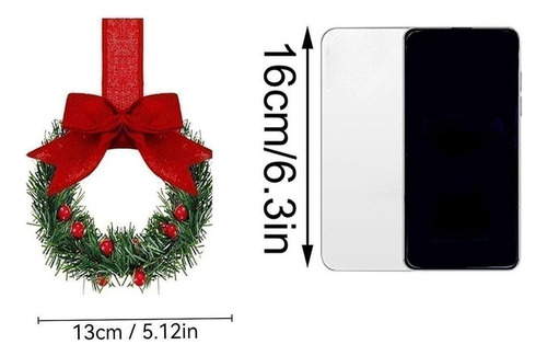 2025 6 Guirnaldas Navideñas Con Lazo For Colgar En La