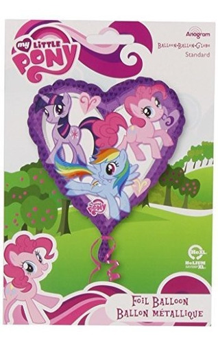 Globo Corazón My Little Pony, 18  - Multicolor