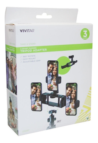 Imagem 4 de 5 de Adaptador De Encaixe Até 3 Smartphones Vivitar Viv-trph03
