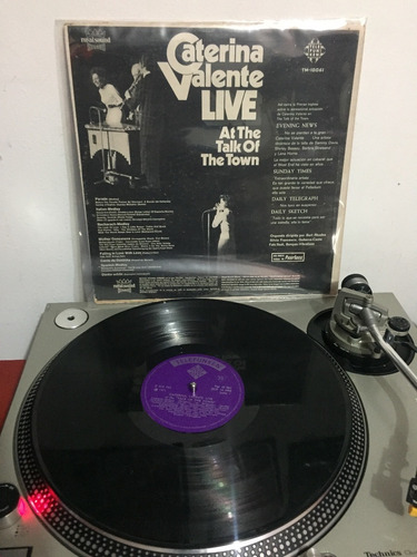 Caternia Valente - Live At The Talk Of Town - Vinyl 12 Lp (Usado)