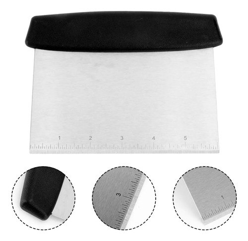 Cortador Raspador Masa Pizza Pastelería Acero Inox 15cm