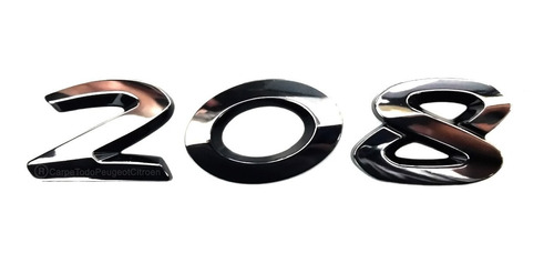 Monograma Emblema 208 Peugeot 208 100% Original